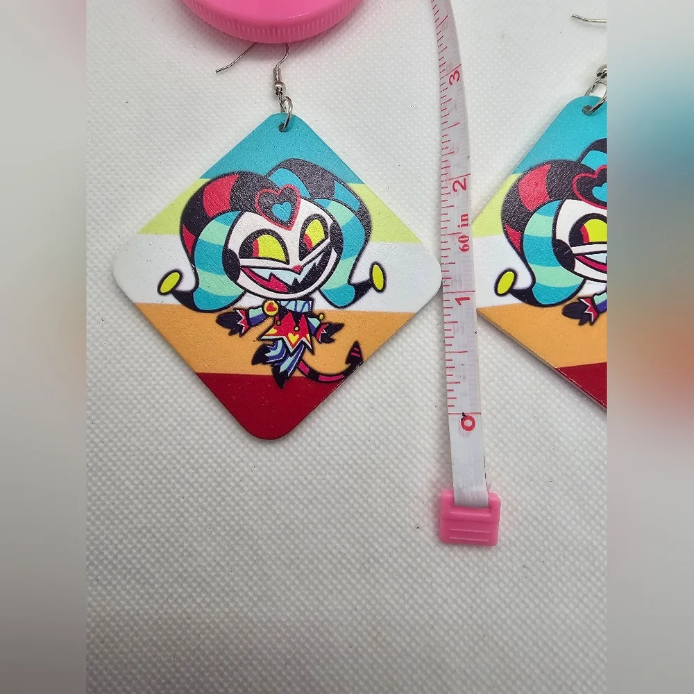 Hazbin Hotel Helluvaboss Earrings! Egg Bois‎ Fat Nuggets Queen Bee Fizz Handmade